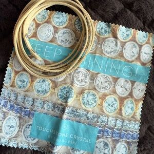 Touchstone Crystal Wrap-Star Bracelet, Golden!